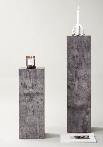 VIND COLLECTION Ramsvik piedestal, kvadratisk - gr MDF (H:65)