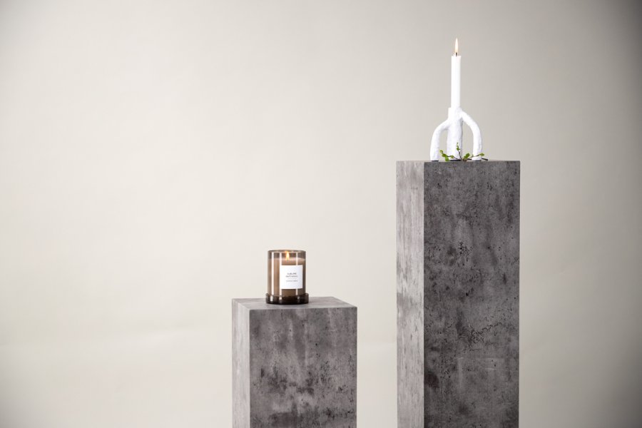 VIND COLLECTION Ramsvik piedestal, kvadratisk - gr MDF (H:95)