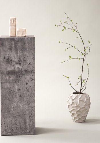 VIND COLLECTION Ramsvik piedestal, kvadratisk - gr MDF (H:65)