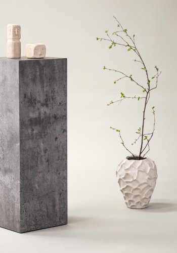 VIND COLLECTION Ramsvik piedestal, kvadratisk - gr MDF (H:65)