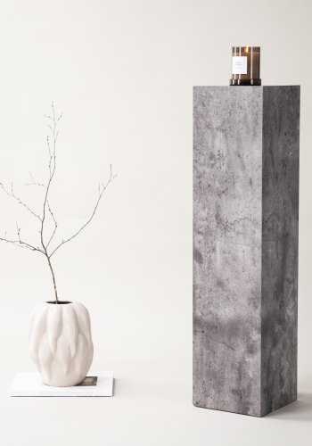 VIND COLLECTION Ramsvik piedestal, kvadratisk - gr MDF (H:95)