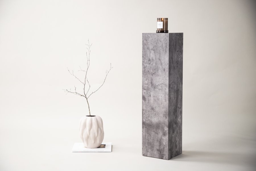 VIND COLLECTION Ramsvik piedestal, kvadratisk - gr MDF (H:95)