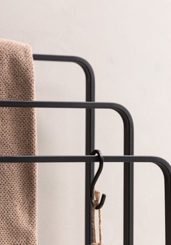 VIND COLLECTION Drammen M hndkldestativ - sort stl (H:84)