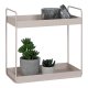 HOUSE NORDIC Stende Dobbelthylde, stl, sand, 2 hylder, 30x15x31 cm