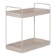 HOUSE NORDIC Stende Dobbelthylde, stl, sand, 2 hylder, 30x15x31 cm