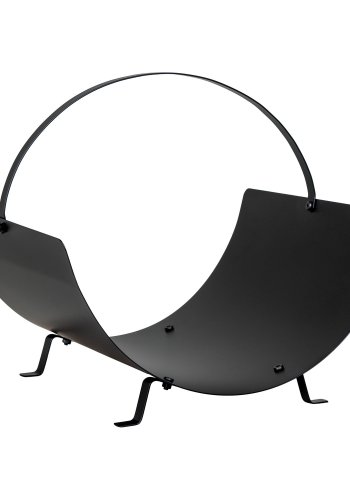 HOUSE NORDIC Brndekurv, stl, sort, 40x35x33,5 cm