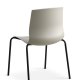 Liv spisebordsstol - stone PVC og sort metal