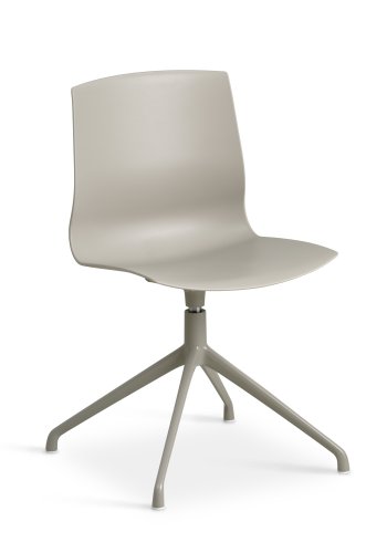 Liv spisebordsstol, m. drejefunktion - stone PVC og stone metal