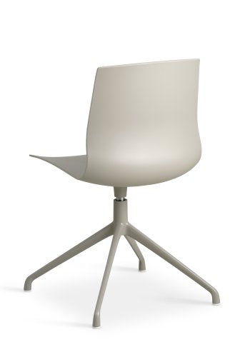 Liv spisebordsstol, m. drejefunktion - stone PVC og stone metal