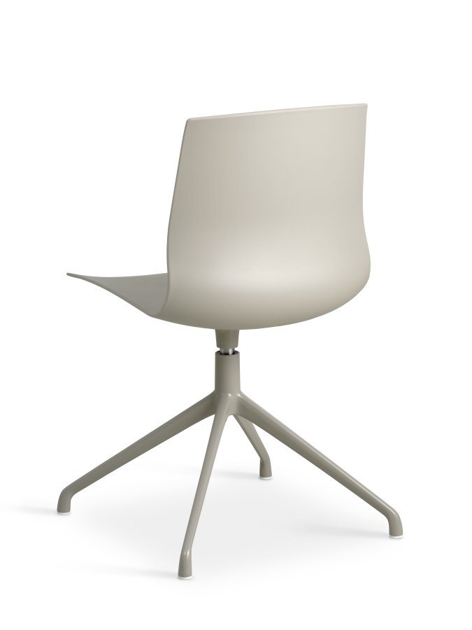 Liv spisebordsstol, m. drejefunktion - stone PVC og stone metal