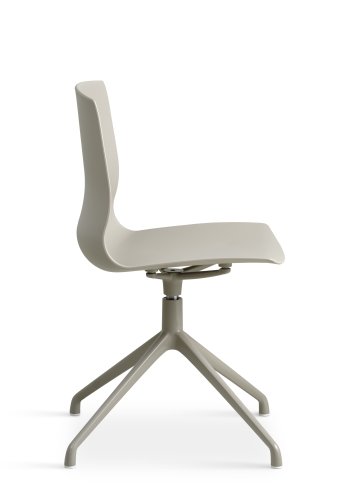 Liv spisebordsstol, m. drejefunktion - stone PVC og stone metal