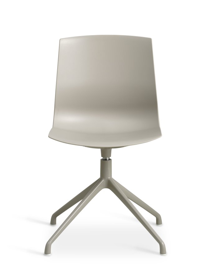 Liv spisebordsstol, m. drejefunktion - stone PVC og stone metal