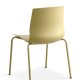 Liv spisebordsstol - sennepsgul PVC og sennepsgul metal