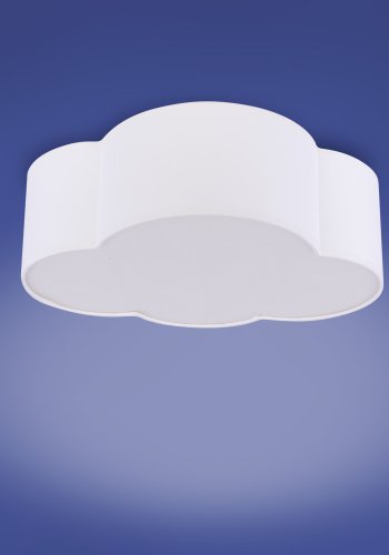 TK Sky brnelampe, Mini - hvid stof og hvid plastik