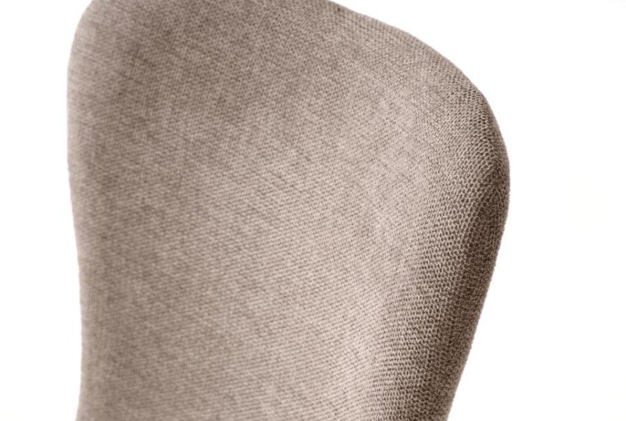 Delta spisebordsstol - sand stof og sorte ben