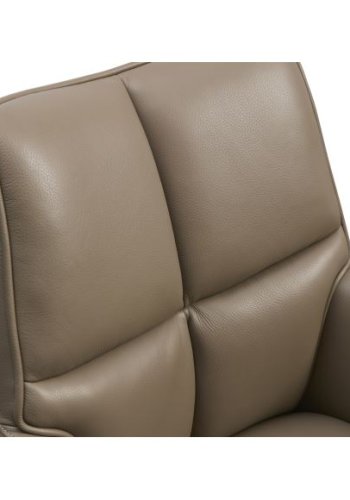 Lily spisebordsstol, m. armln - nougat lder og sorte ben