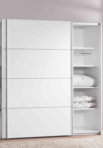 TVILUM Verona garderobeskab - Hvidt MDF, 2 skydelger