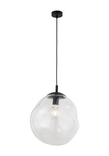 TK Sol loftlampe - klar glas og sort metal