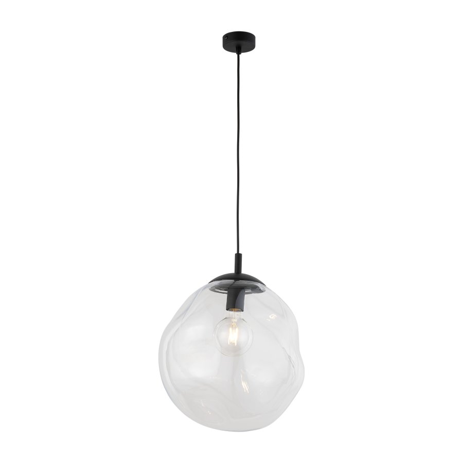 TK Sol loftlampe - klar glas og sort metal