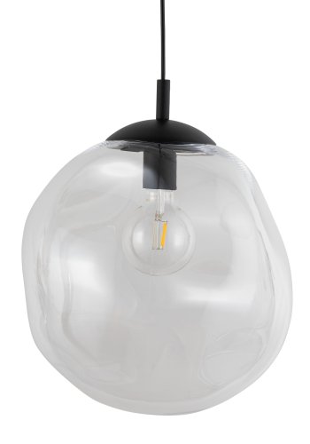 TK Sol loftlampe - klar glas og sort metal