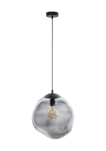 TK Sol loftlampe - grafit glas og sort metal