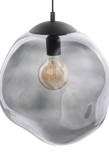 TK Sol loftlampe - grafit glas og sort metal