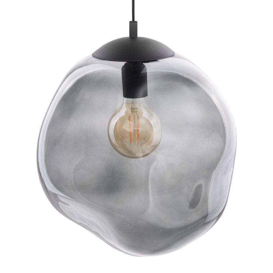 TK Sol loftlampe - grafit glas og sort metal