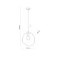 TK Sol loftlampe - grafit glas og sort metal