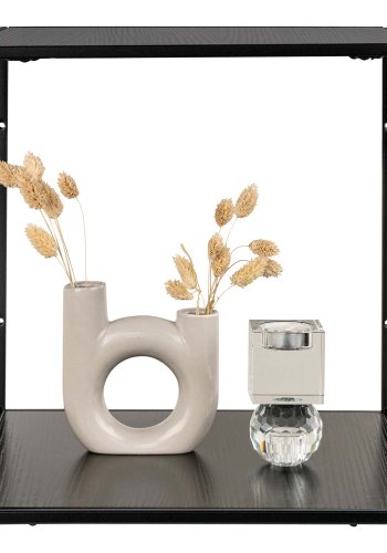 HOUSE NORDIC Vita vghylde - sort melamin og sort stl (36x36x36)