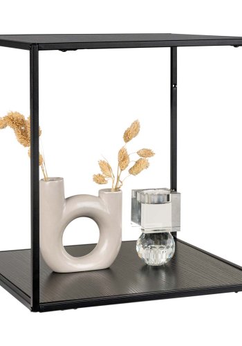 HOUSE NORDIC Vita vghylde - sort melamin og sort stl (36x36x36)