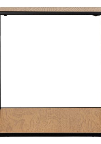 HOUSE NORDIC Vita vghylde - natur melamin og sort stl (36x36x36)