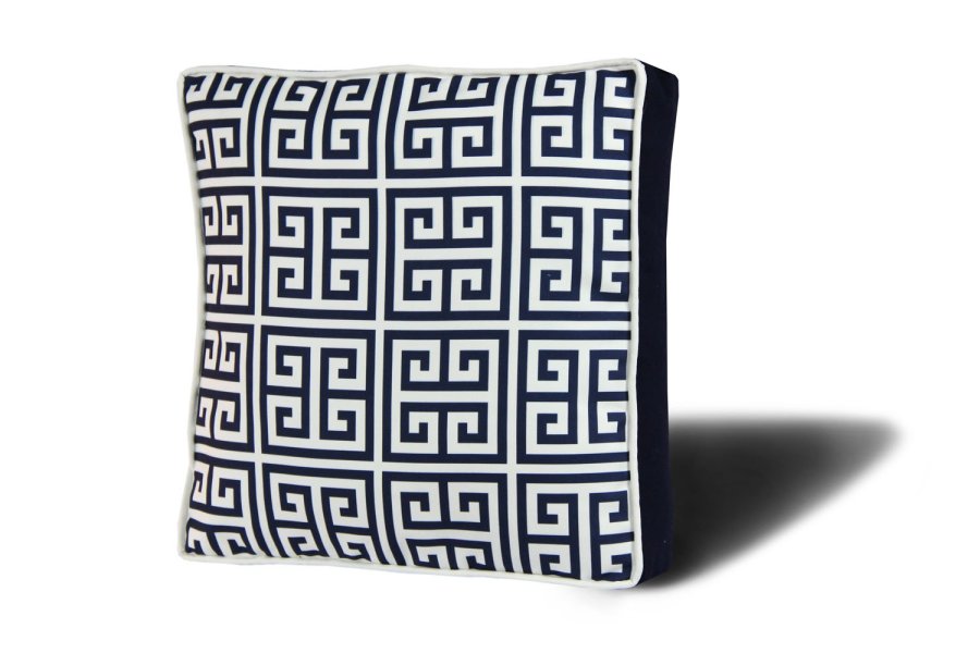 NORDVÄRK YM1213 hynde til havestol, kvadratisk - multifarvet bomuld/polyester (42x42)