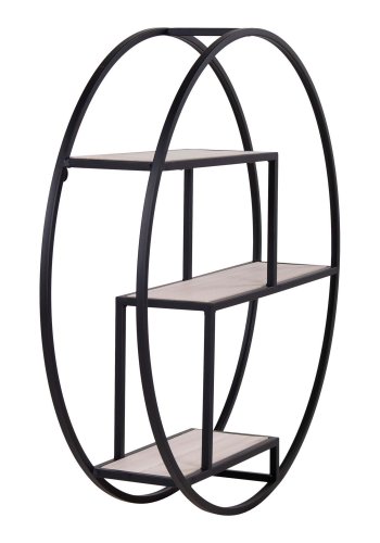 HOUSE NORDIC rund Rotterdam vghylde - tr og sort stl (60)