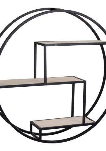 HOUSE NORDIC rund Rotterdam vghylde - tr og sort stl (60)