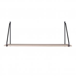 HOUSE NORDIC rektangulr Arnhem vghylde - tr og sort stl (65x27)