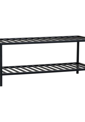 HOUSE NORDIC  Vita Skohylde - Skohylde, 2 hylder, sort stl stel 79x34 cm