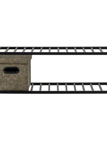 HOUSE NORDIC  Vita Skohylde - Skohylde, 2 hylder, sort stl stel 79x34 cm