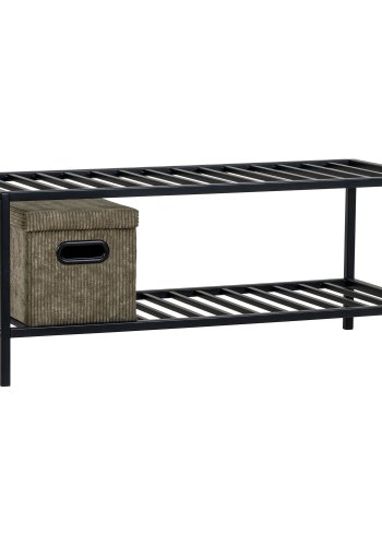 HOUSE NORDIC  Vita Skohylde - Skohylde, 2 hylder, sort stl stel 79x34 cm