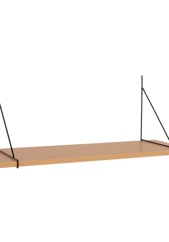 HOUSE NORDIC Chiba vghylde, rektangulr - natur melamin og sort stl (B: 80cm)