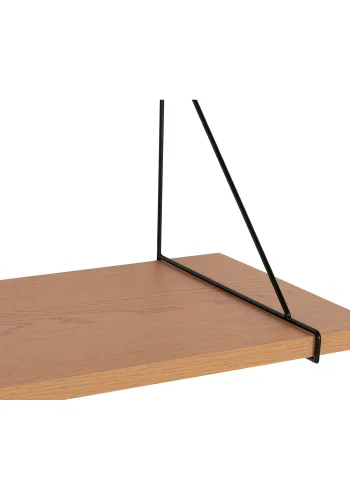 HOUSE NORDIC Chiba vghylde, rektangulr - natur melamin og sort stl (B: 80cm)