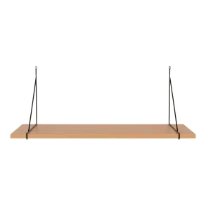 HOUSE NORDIC Chiba vghylde, rektangulr - natur melamin og sort stl (B: 80cm)