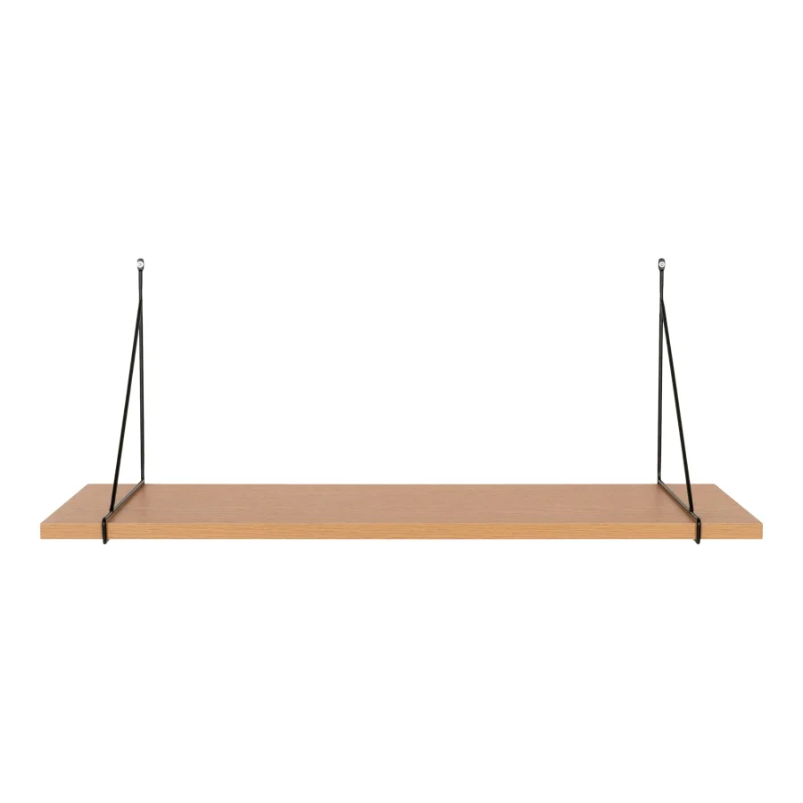 HOUSE NORDIC Chiba vghylde, rektangulr - natur melamin og sort stl (B: 80cm)