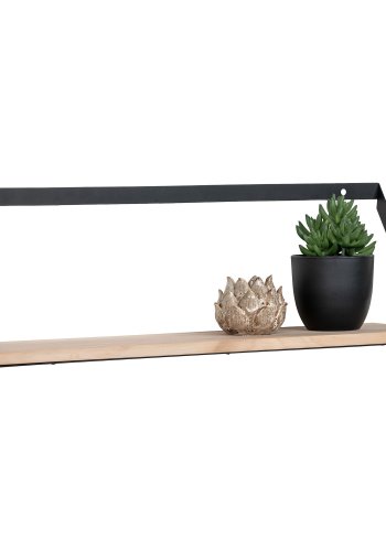 HOUSE NORDIC  Basel Hylde - Vghylde, stl, fyrtr 55x14x18 cm