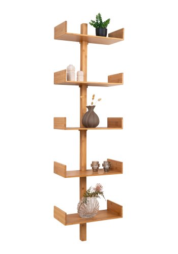 HOUSE NORDIC Villa vghylde, m. 5 hylder - natur bambus (50x180)