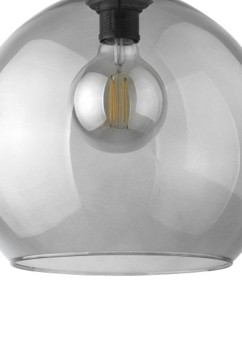 TK Cubus loftlampe - grafit glas og sort metal