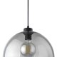 TK Cubus loftlampe - grafit glas og sort metal