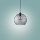 TK Cubus loftlampe - grafit glas og sort metal
