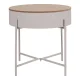 HOUSE NORDIC Sisco hjrnebord, m. opbevaring - beige melamin og lysegr stl (40)
