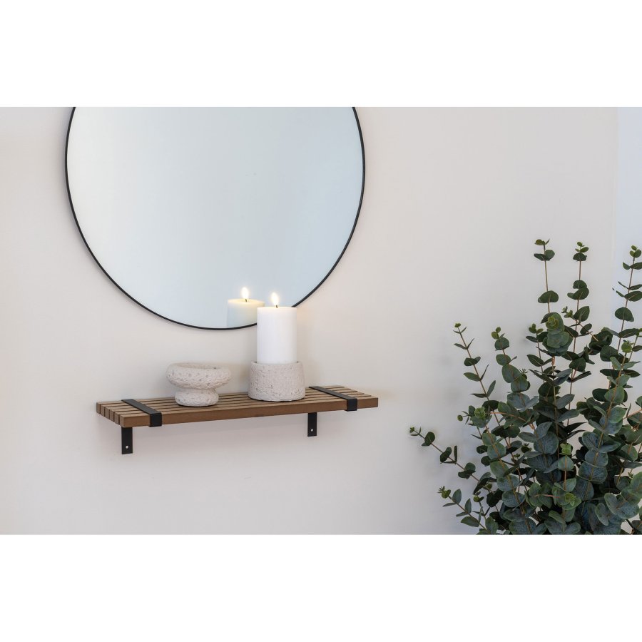 HOUSE NORDIC  Luxor Vghylde - Vghylde, askefiner/metal, natur/sort<br>50x15x10 cm