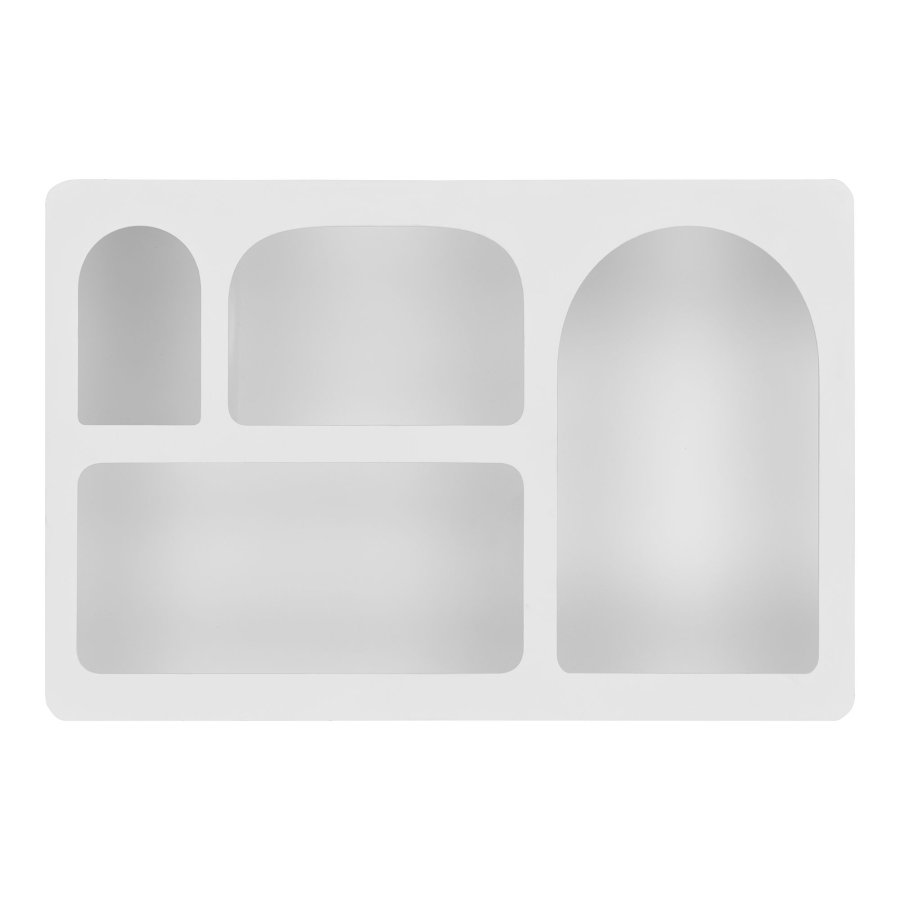 HOUSE NORDIC Bryne vghylde, m. 4 rum - hvid MDF (40x13x60)